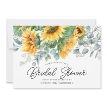 サンフラワーユーカリプトゥスグリーンリーブライダルシャワー