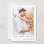 サンフラワーユーカリプトゥスフォトカントリー結婚式のインビタット 招待状 (裏面)