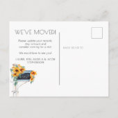 サンフラワーユーカリプトゥスメールボックス新しいアドレス 案内ポストカード (裏面)