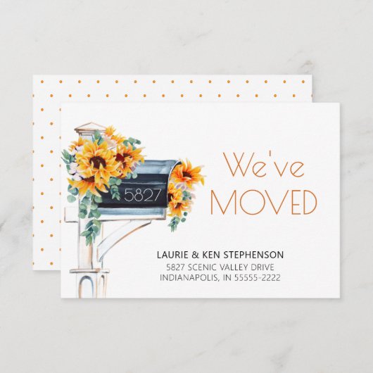 サンフラワーユーカリプトゥスメールボックス水の色を移動 (正面/裏面)