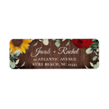 サンフラワーユーカリプトゥスレッドローズ結婚ウッドの住所