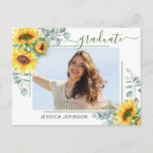 サンフラワーユーカリ写真卒業パーティー 案内ポストカード (正面)