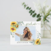 サンフラワーユーカリ写真卒業パーティー 案内ポストカード (スタンド正面)
