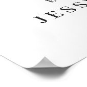 サンフラワーユーカリ婚約パーティウェルカムサイン ポスター (角)