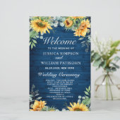 サンフラワーユーカリ結婚の式プログラム (スタンド正面)