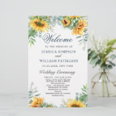 サンフラワーユーカリ結婚の式プログラム (スタンド正面)