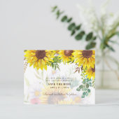 サンフラワーユーカリ結婚グリー救ズデート ポストカード (スタンド正面)