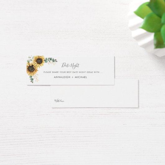 サンフラワーユーカリ結婚フローラのデート夜 (デスク)