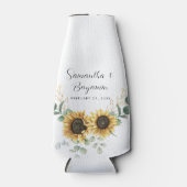 サンフラワーユーカリ結婚式の引き出物 ボトルクーラー (正面)