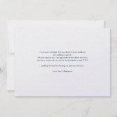 サンフラワーユーカリ結婚式の日の写真ありがとう サンキューカード (裏面)