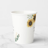 サンフラワーユーカリ結婚式パーティー 紙コップ (左)