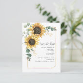 サンフラワーユーカリ緑の日を保存 案内ポストカード (スタンド正面)