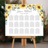 サンフラワーユーカリ18テーブルシーティングチャート ポスター