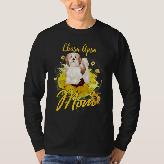 サンフラワーラサアッソーママママママドッグ母 Tシャツ (正面)