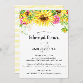 サンフラワーリハーサルディナー招待状 招待状