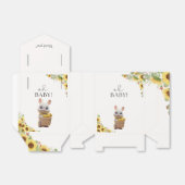 サンフラワーレモンシトラスラビットサマーベビーシャワー フェイバーボックス (折り畳みなし)