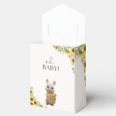 サンフラワーレモンシトラスラビットサマーベビーシャワー フェイバーボックス (オープン)