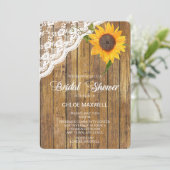 サンフラワーレースウッドフローラブライダルシャワー 招待状 (スタンド正面)