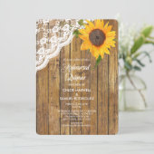 サンフラワーレースウッドリハーサルディナー招待状 招待状 (スタンド正面)