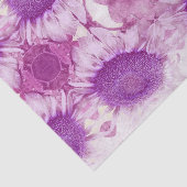 サンフラワーヴィンテージシックパープルフローラアンティーク 薄葉紙 (詳細)