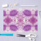 サンフラワーヴィンテージシックパープルフローラアンティーク 薄葉紙 (クラフト)