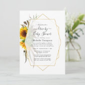 サンフラワー幾何学夏のドライブ(シャワー付) 招待状 (スタンド正面)