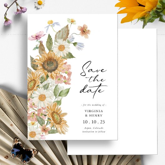 サンフラワー日付を保存 セーブザデート