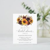 サンフラワー秋バジェットブライダルシャワー招待 (スタンド正面)