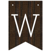 サンフラワー素朴カントリーバ結婚ーンズウェルカム バンティングフラッグ (第1の旗)