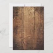 サンフラワー素朴ズブライダルシャワー招待 招待状 (裏面)