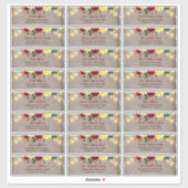 サンフラワー素朴ズ秋ゲスト名住所 シール (シート)