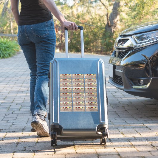 サンフラワー素朴ズ秋ゲスト名住所 シール (スーツケースインサイチュ)