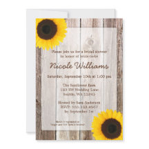 サンフラワー素朴バーンウッドブライダルシャワー