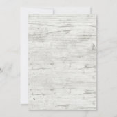 サンフラワー素朴&ウッドファームウェディングシャワー招待状 招待状 (裏面)