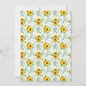 サンフラワー結婚ズのアニバーサリー誓い 招待状 (裏面)