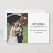 サンフラワー結婚ユーカリの写真 ノートカード (裏面)