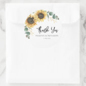 サンフラワー結婚ユーカリの脚本 ラウンドシール (バッグ)