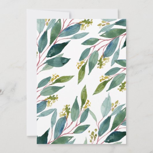 サンフラワー誕生日招待状 招待状 (裏面)