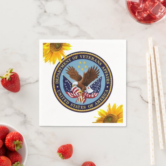 サンフラワー退役軍人紙ナプキンス スタンダードカクテルナプキン (インサイチュ)