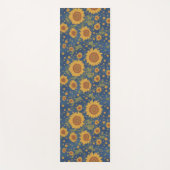 サンフラワー&スターインスパイアズバイヴァンゴッホヨガマット ヨガマット (正面)