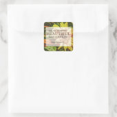 サンフラワー&バイブルバースデザイン スクエアシール (バッグ)