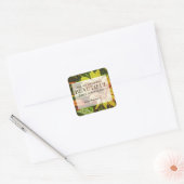 サンフラワー&バイブルバースデザイン スクエアシール (封筒)