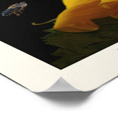 サンフラワー&ビープリント ポスター (角)