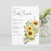 サンフラワー&ユーカリブライダルブランチ 招待状 (スタンド正面)
