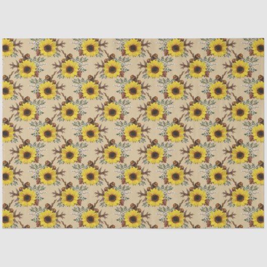 サンフラワー&離れ素朴ズコテージコア 薄葉紙 (正面)