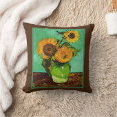 サンフラワー、3、ビンセント・ヴァン・ゴッホ クッション (ブランケット)