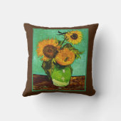 サンフラワー、3、ビンセント・ヴァン・ゴッホ クッション (裏面)