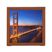サンフランシスコおよびゴールデンゲートブリッジ上の夜明け ペンスタンド (裏面)