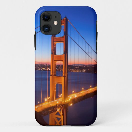 サンフランシスコおよびゴールデンゲートブリッジ上の夜明け Case-Mate iPhoneケース (裏面)