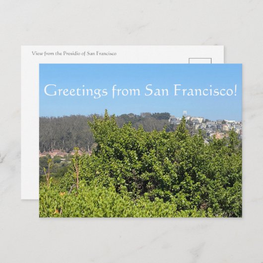 サンフランシスコからのご挨拶 シーズンポストカード (正面/裏面)